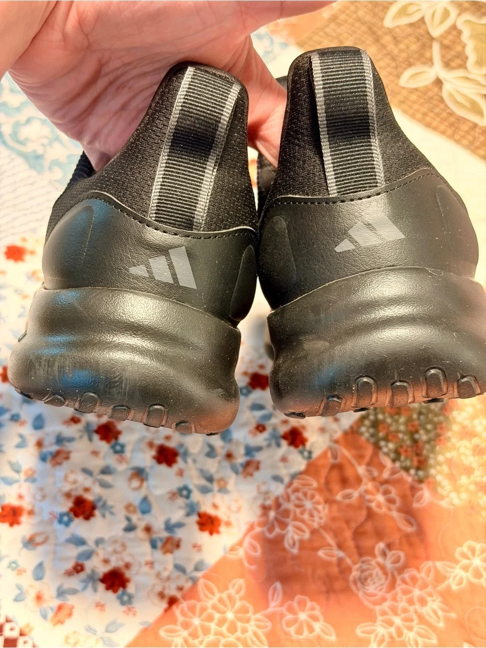 Adidas Cloudfoam Comfort Slip-On Sneakers Men’s 9.5 Black Walking Shoes